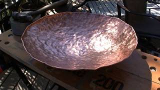 How to Make a Copper Bowl Hammering with Rob [upl. by Htennek593]