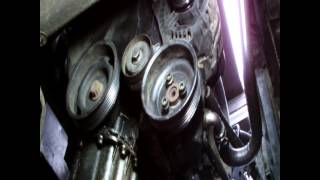 VOLKSWAGEN GOLF POWER STEERING PUMP REPLACMENT [upl. by Dnomsaj]