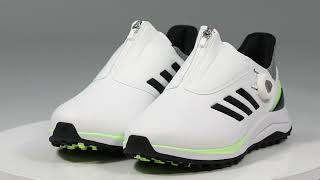 adidas Solarmotion BOA Golf Shoes WhiteCore BlackGreen Spark [upl. by Tigges423]