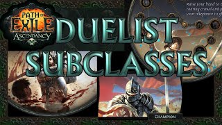 Path of Exile Duelist Ascendancy Classes Review [upl. by Yruok704]