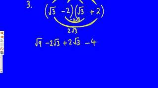 Surds Part 1 Mathscast [upl. by Anahsat]