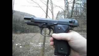 TEST PISTOLET A BLANC BRUNI 92F 9MM PAK [upl. by Lanctot]