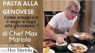 PASTA ZITI ALLA GENOVESE  TUTORIAL  Ricetta di Chef Max Mariola [upl. by Allveta55]