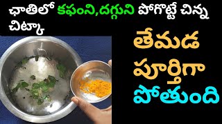 చాతిలో కఫందగ్గు తగ్గాలంటే Best Home Remedy For Cough  kapham Thaggalante Emicheyali  Phlegm [upl. by Lunette]