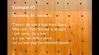 Examples of Limerick Poems [upl. by Aldos]