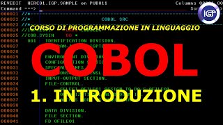 COBOL  Corso di programmazione Parte 1 Introduzione [upl. by Elfrieda984]