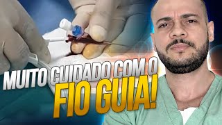 ACESSO VENOSO CENTRAL NA FEMORAL Não façam tricotomia com lâminas de barbear [upl. by Sirk600]