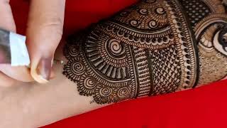 राजस्थानी ब्रायडल मेहंदी traditional dulhan mehndi full hand mehndi bridal mehbdi marwari henna [upl. by Armin]