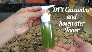 DIY Cucumber and Rosewater Toner [upl. by Sheldon]