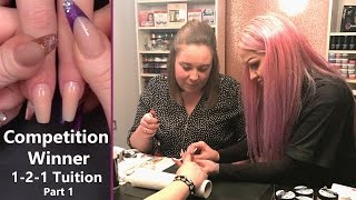 Competition Winner  121 Nail Tuition with Kirsty Meakin  Part 1 [upl. by Billy]