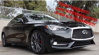 Infiniti Q60 Red Sport 400 Twin Turbo with 400 Horsepower 060 HELLA FAST Randys Reviews [upl. by Jorgenson]