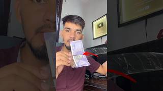 100₹ note glued with glue gun 🤗  Gluegun giveaway 🤑  shorts [upl. by Akerdal275]