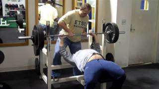 Bench Press 365 lbs for 8 Reps [upl. by Naellij]