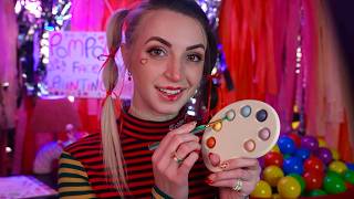 ASMR  PomPom Does Your Face Paint amp Clown Makeover [upl. by Schumer]