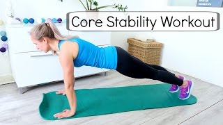 Core Stability Workout  10 minuten rug en buikspieroefeningen [upl. by Hurlee]