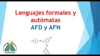 Diagramación de AFD y AFN [upl. by Templia]