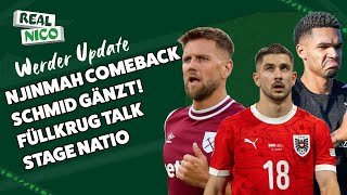 NJINMAH COMEBACK  SCHMID glänzt weiter  Füllkrug über Werder [upl. by Krakow]