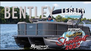 Testing the 2023 Bentley Legacy 223 Swingback Pontoon  Shootout Boat Review [upl. by Mosa]