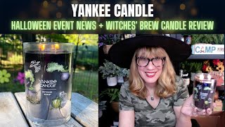 YANKEE CANDLE Halloween Event News  Witches Brew Candle Review [upl. by Lindi]