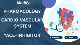 ACE–INHIBITORS CARDIO VASCULAR SYSTEM PHARMACOLOGYCVS PHARMACOLOGY MedifyMBBS [upl. by Niamrahc365]