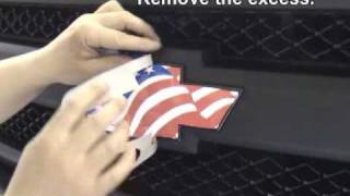 Vehicle Emblem Wrap Decal Kit Installation Instructions  Chevrolet Bowtie [upl. by Ahern]