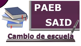 Resultados y cambio de escuela SAID 2024 [upl. by Avert553]