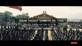 Zogam Khensa  T Biaksang  Lyrics Video [upl. by Doone]