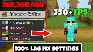 HOW TO FIX LAG IN MINECRAFT PE 120  MCPE LAG FIX SETTINGS 120  MCPE IN HINDI  Lag fix mcpe [upl. by Lebana]