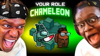 SIDEMEN AMONG US CHAMELEON ROLE BLEND IN TO WIN [upl. by Eelatsyrc]