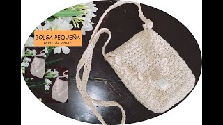 Bolsa pequeña a crochet  Muy fácil  Paso a paso [upl. by Latif]