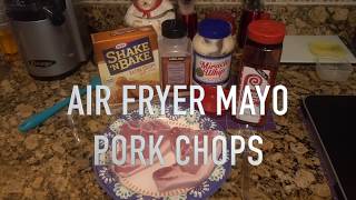 AIR FRYER MAYO PORK CHOPS  COOKS ESSENTIAL AIR FRYER [upl. by Winona]