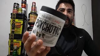 Psychotic SAW 😱 Pre Workout  Oxido Nítrico 💪🏾😎 Luis Aguilar Fitness Psychotic Insane Labz [upl. by Malynda66]