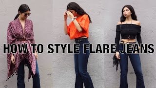 How to Style Flare Jeans  Fashion [upl. by Anilrats962]