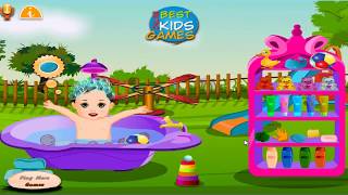 Garden Baby Bathing Time to Sleep  Video for Babies amp Kids  Baby Games [upl. by Sukramal]