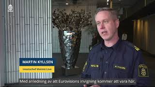 Polisens arbete inför Eurovision [upl. by Wash]