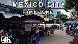 Zona Rosa 🇲🇽 Ciudad de México  4K Walking Tour [upl. by Seitz]