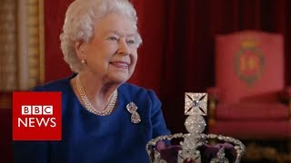 The Queens advice on wearing a crown  BBC News [upl. by Ahsened]