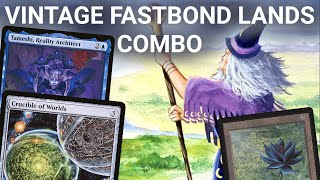 BOND FASTBOND Vintage Fastbond Tameshi Lands Combo Prison Infinite Mana Turns Mill Draw MTG [upl. by Pacificas]