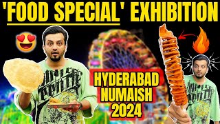 FOOD SPECIAL NUMAISH EXHIBITION WITH PRICE  HYDERABAD 2024 TOUR  HYDERABADI VLOG  WTF [upl. by Niabi747]