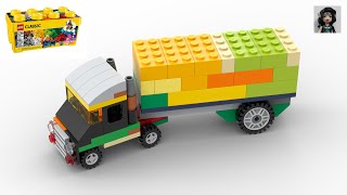 SEMI TRUCK Lego classic 10696 ideas How to build [upl. by Sigmund]