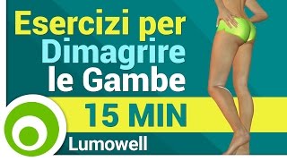 Dimagrire le Gambe Esercizi Cardio e di Tonificazione [upl. by Eldin]