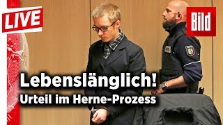 HerneKiller vor Gericht – Lebenslang für Marcel Hesse  BILD live 31012018 [upl. by Narag685]