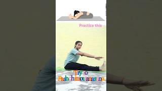 Pashchimottanasana  Unlock forward bending yoga beneficial ytshort shorts shortvideo seo [upl. by Ateuqal773]