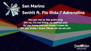 Senhit ft Flo Rida  Adrenalina San Marino Karaoke Version Eurovision 2021 [upl. by Ahsiryt]