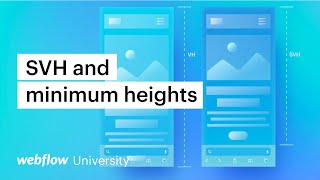 New CSS viewport units and minimum heights — Webflow tutorial [upl. by Gan]