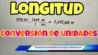 Conversión de Unidades de LONGITUD metro centímetro milla pie [upl. by Desi]