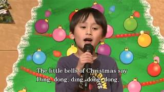 Little Bells of Christmas を英語で歌う幼稚園児 みいちゃんママの英語教室 [upl. by Iral834]