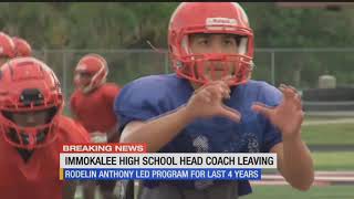 Rodelin Anthony stepping away from Immokalee football after four years [upl. by Kciremed336]