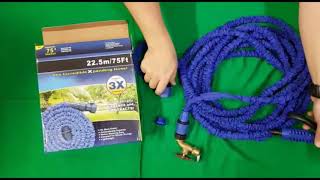 ShopToGo  Manguera Magic Hose Jardin Expande a 225 mt con 7 funciones reforzada máxima resistencia [upl. by Alian134]