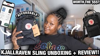 Fjallraven Kanken 🎒 MINI  Black Sling Unboxing  Review 📦 AFFORDABLE amp CUTE  WORTH THE ✨ [upl. by Ammej730]